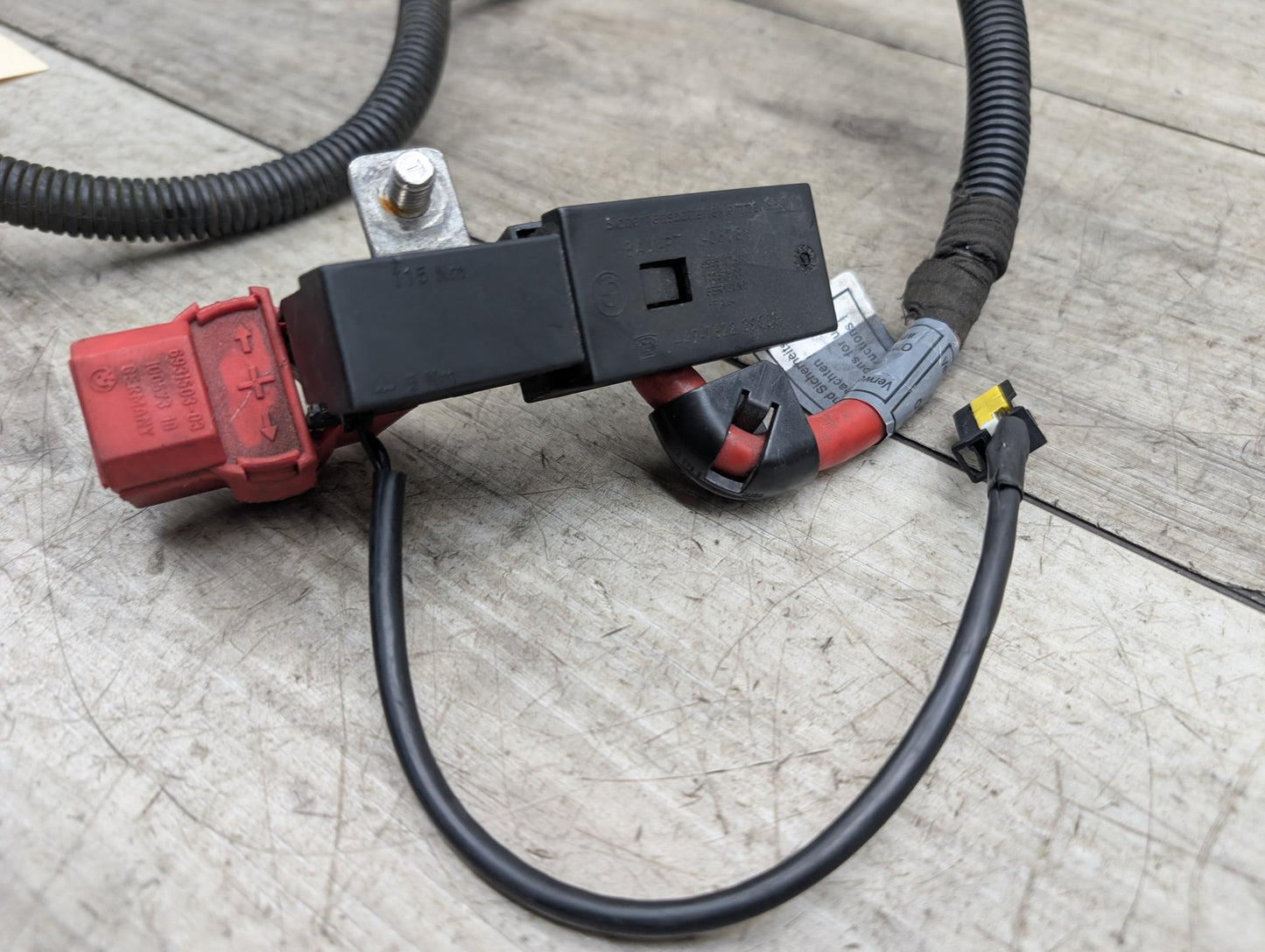 07-13 OEM BMW E93 328 335 M3 Convertible Battery Terminal Positive Red Cable