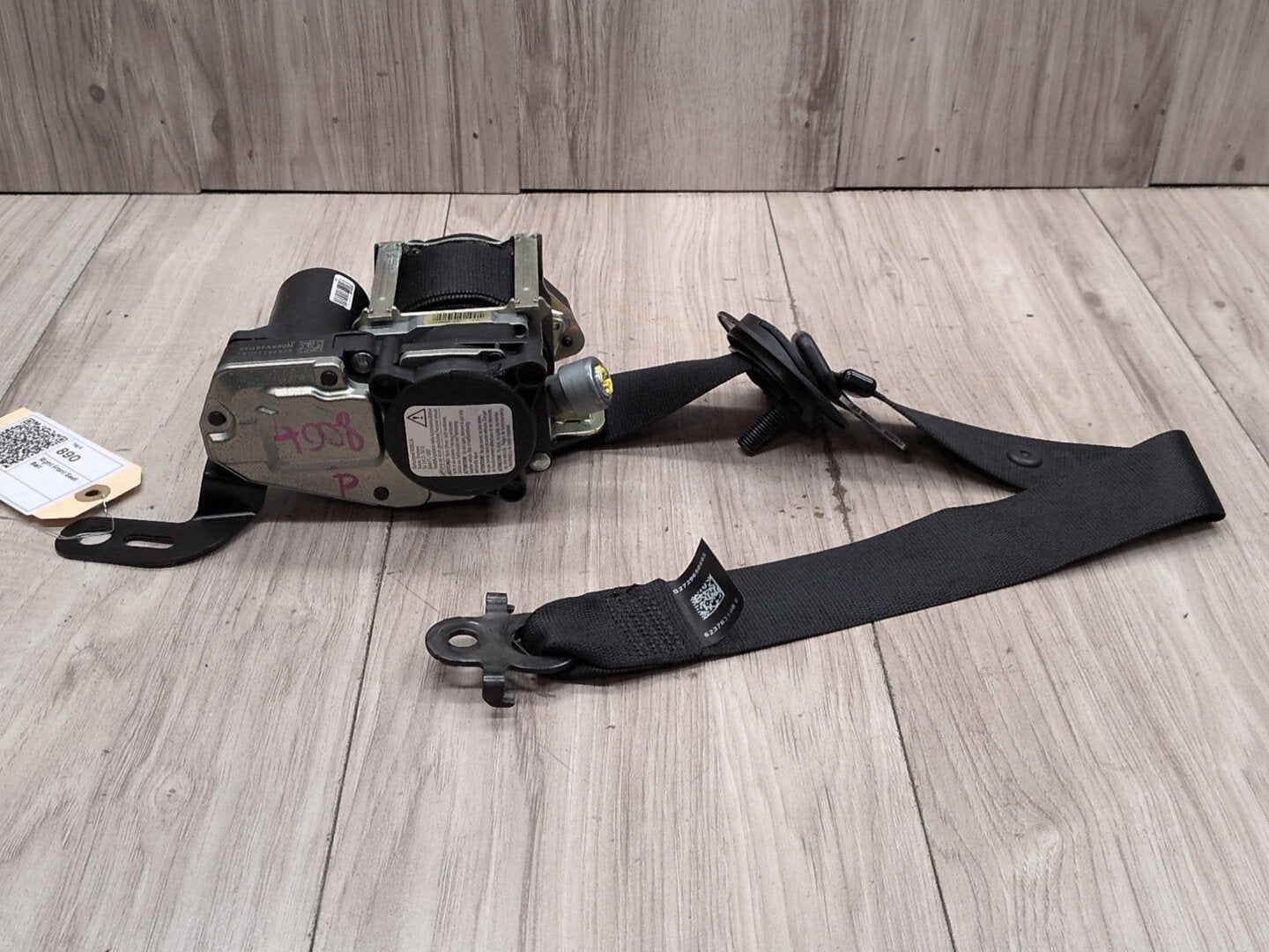 13-15 OEM BMW F01 F02 Front Right Passenger Seat Belt Seatbelt Retractor Black