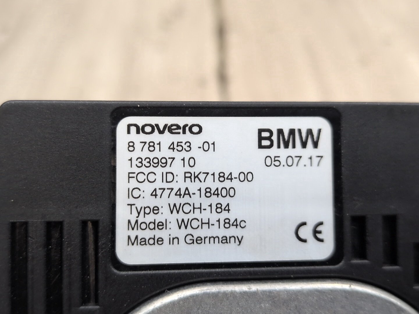 2016-2022 BMW 750i G12 Wireless Phone Charger Module 8781453 OEM
