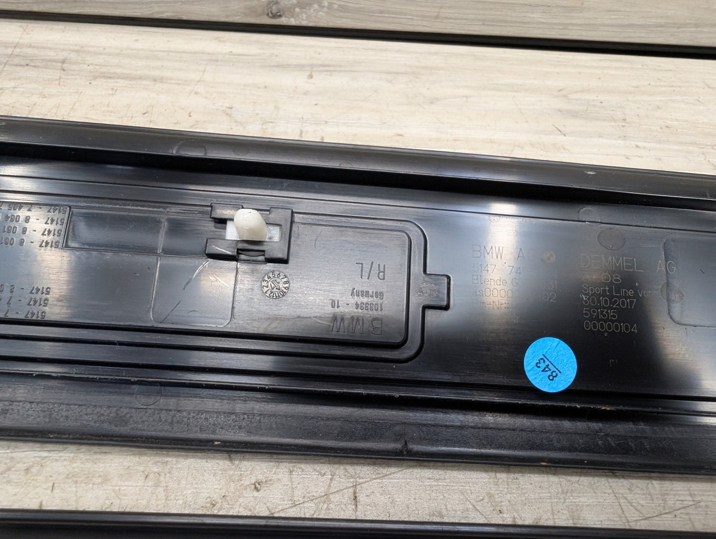 2017-2023 BMW 530i G30 Front Rear Left Right Scuff Plate Door Sill SPORT SET 7405774