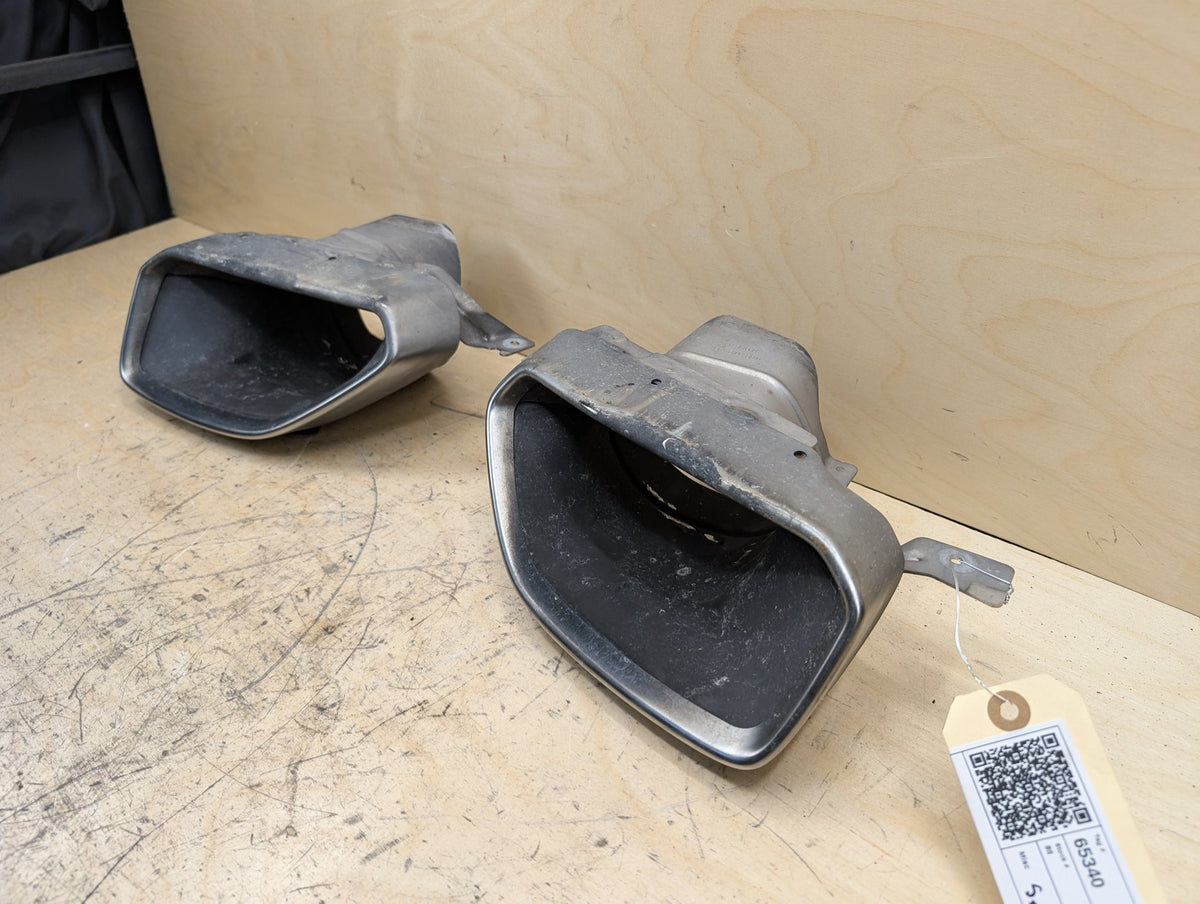 2019-2026 BMW M340i G20 Rear Left Right Exhaust Muffler Tips SET 2760587 OEM