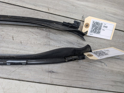 2011 - 2017 BMW X3 F25 Front Left Right Side Windshield Drip Trim Molding SET 7286179 N55B30M0