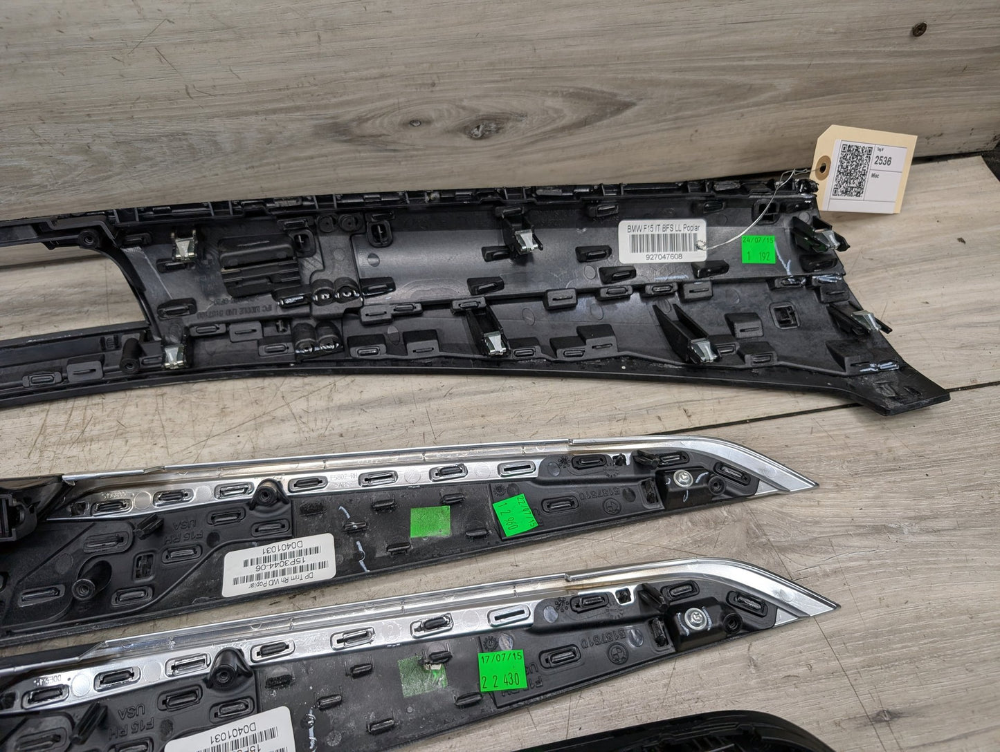 2014 - 2018 BMW X5 F15 Front Rear Left Right Dash Interior Trims SET 5187710 N63B44O1