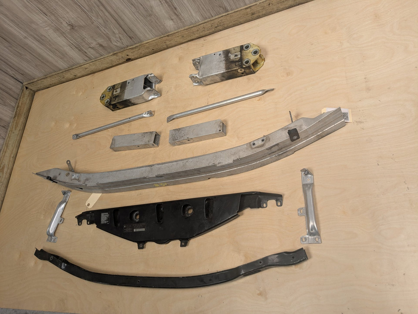 2011-2016 BMW 535i F10- Front Reinforcement Crash Bar w/ Brackets SET PN 7200706