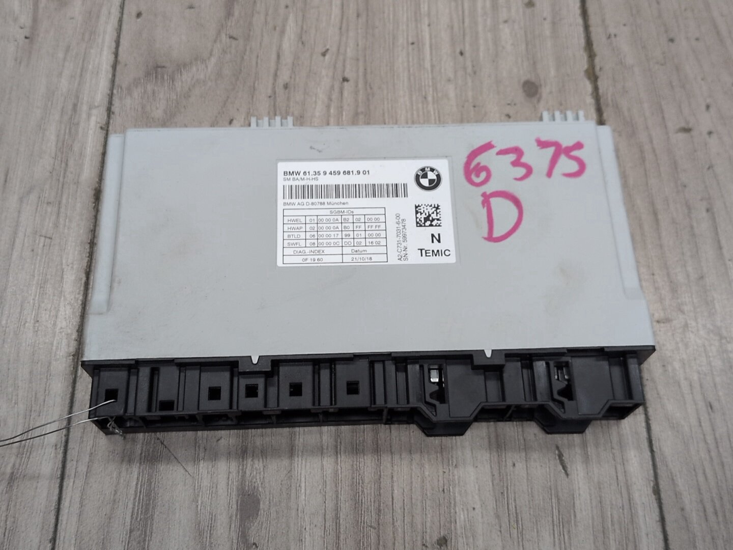 2014 - 2020 BMW 440i F36 Front Left Driver Seat Module 9459681 B58B30M0