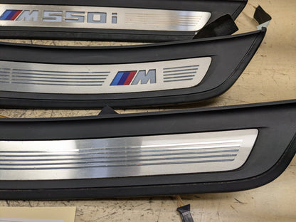 2018-2023 BMW M550i G30 Scuff Plate Door Sill SET 8072378 OEM