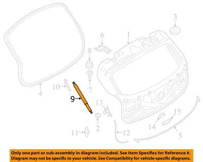 18-23 OEM BMW F39 X2  Rear Left Right Trunk Liftgate Shock Lift Support Strut