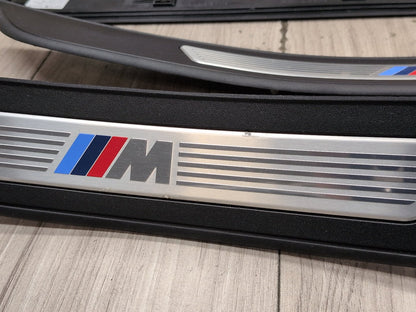2011 - 2016 BMW 535i F10 Front Rear Left Right Scuff Plate Door Sill SET 8050054 N55B30A