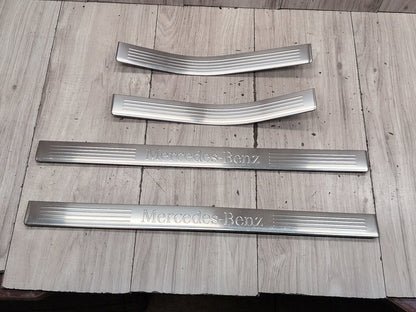 2009-2012 Mercedes-Benz E550 W212 Front Rear Left Right Scuff Plate Door Sill SET A2126861136 OEM