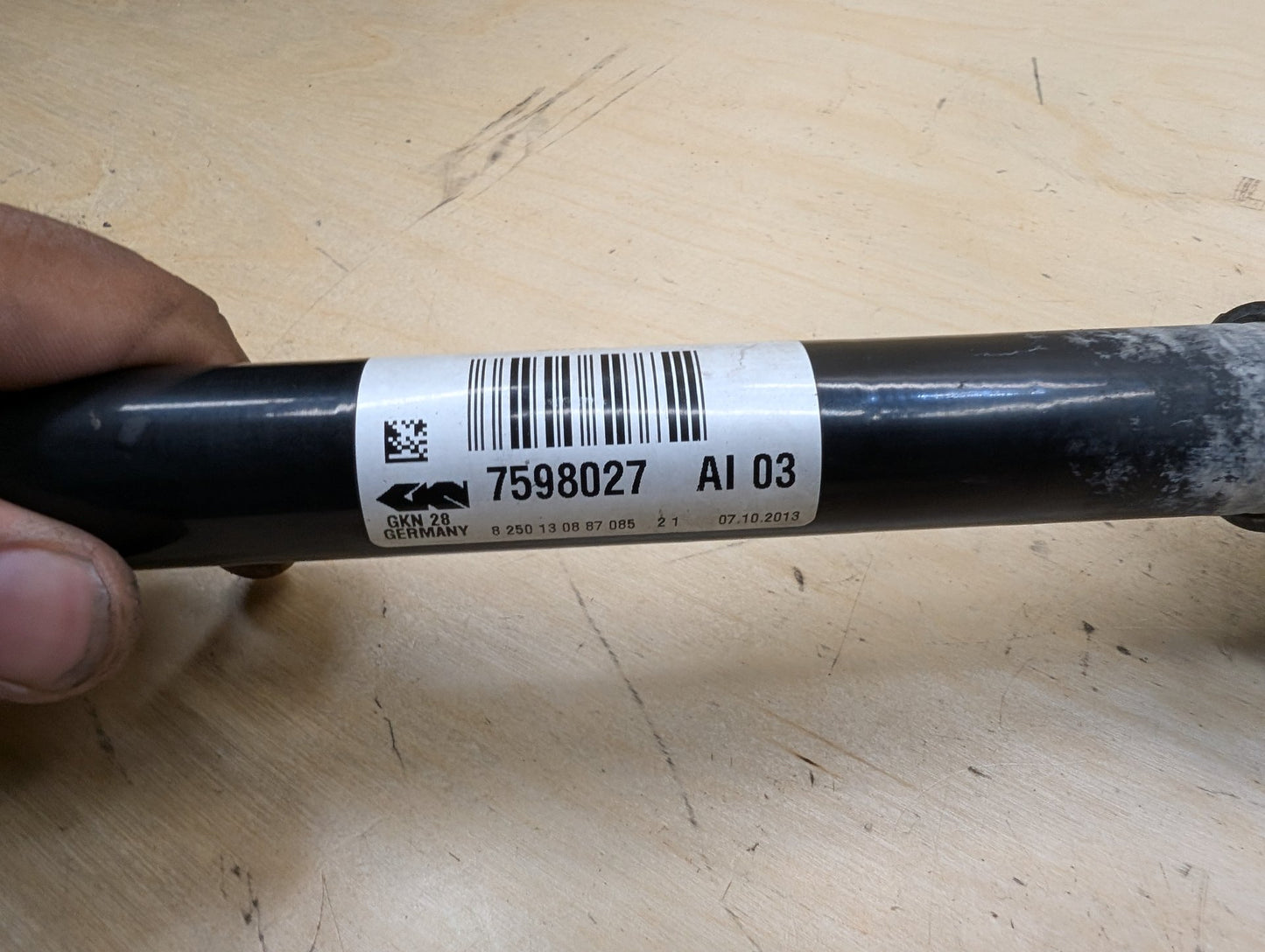 11-17 OEM BMW F25 X3 28iX AWD Front Left Driver Output Shaft CV Axle