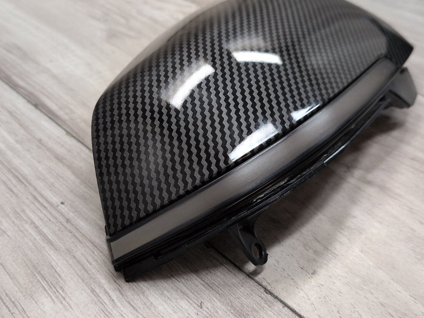 2011-2016 BMW 535i F10 Front Left Right Side Mirror Cap Covers Carbon Style SET