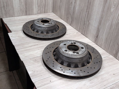 2015 - 2019 BMW X6 F86 Rear Left Right Brake Disc Rotors SET 2284903 S63B44T2