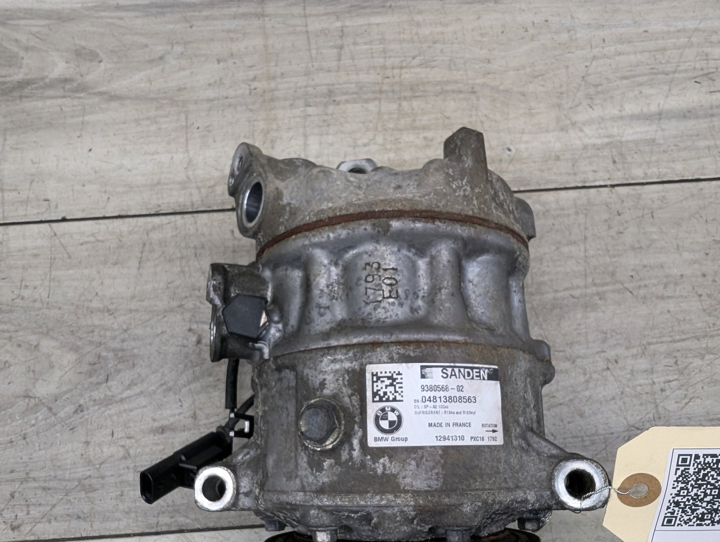 BMW G12 750Li N63B44O2 Engine Motor A/C AC Compressor Clutch Pump Pulley 9380568