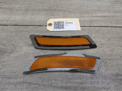 2011-2016 BMW 535i F10 Front Left Right Bumper Reflectors SET 20200122