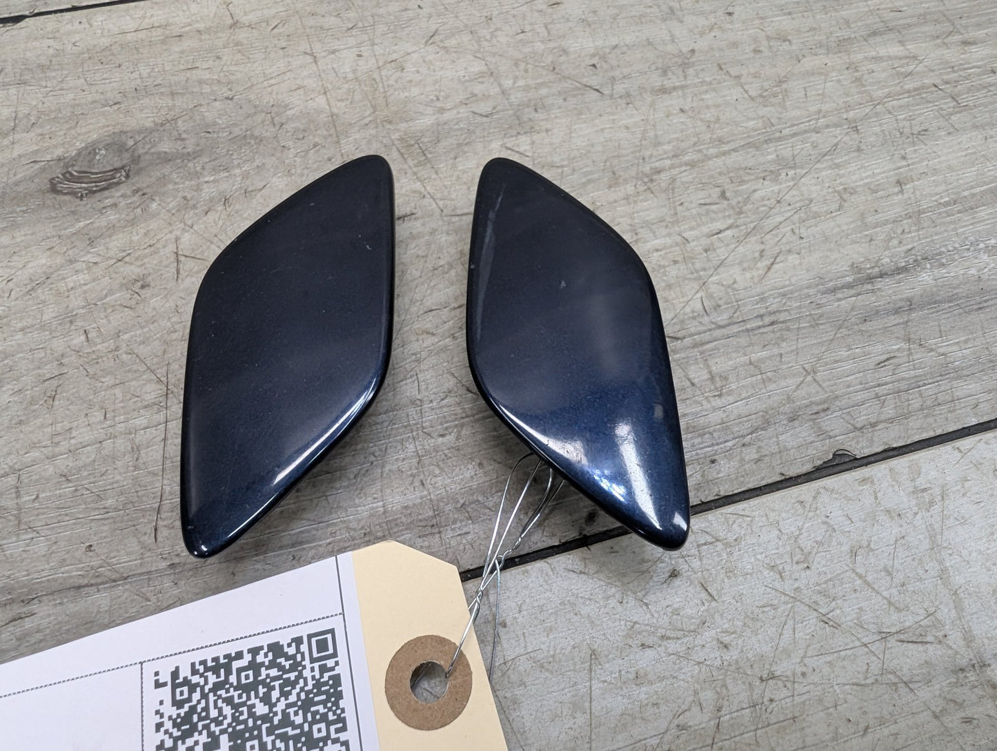2007-2013 BMW 328i E93 Front Left Right Bumper Headlight Washer Nozzle Insert Covers SET 7186183