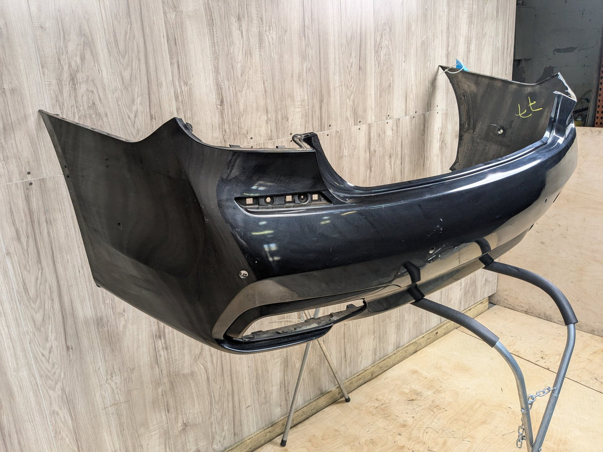 DAMAGE 16-19 BMW G11 G12 740 750 M SPORT Rear Bumper Cover w PDC Holes Black 475