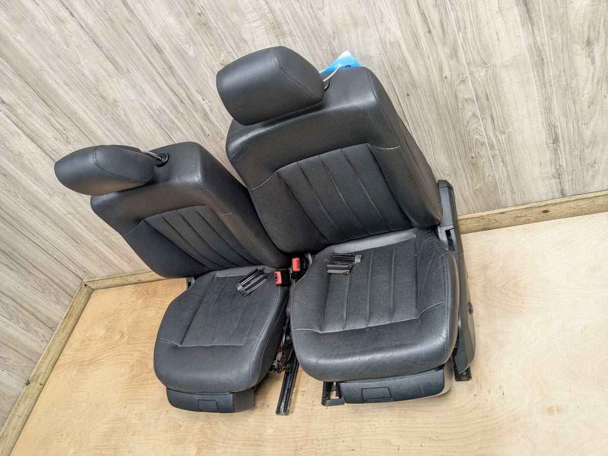 10-13 Mercedes-Benz E550 W212 Front Driver Passenger Seat Assemblys SET Black