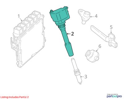 2007-2013 BMW E93 328i N52B30M1 Engine Motor Ignition Coil 8616153