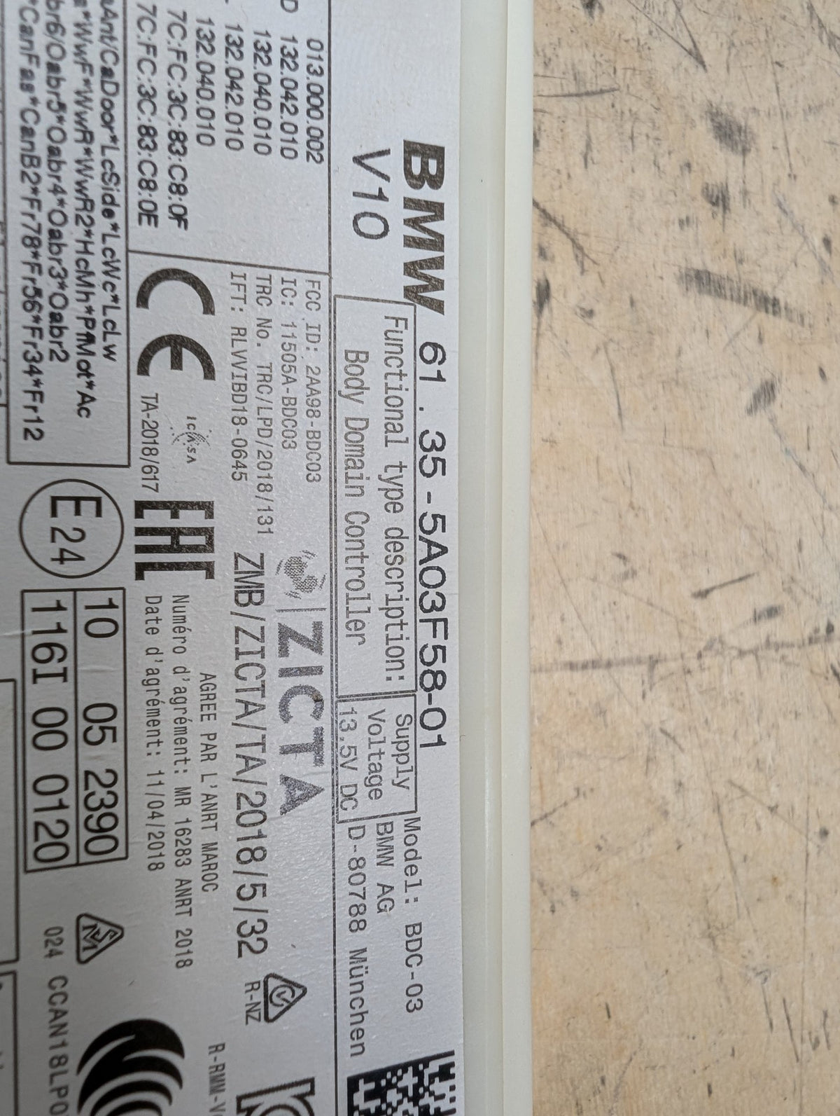2019-2026 BMW M340i G20 Bdc Body Domain Fem Control Module 5A03F58 OEM