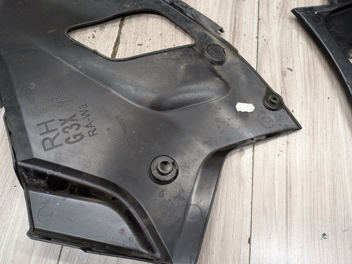 2017-2023 BMW M550i G30 Right Passenger Engine Bay Cover Panel Seal Trim SET