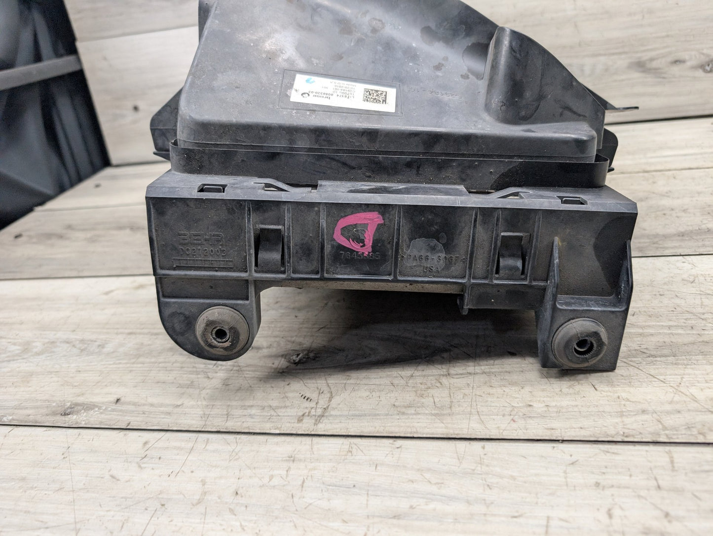 2015 BMW X6 F86 Left Driver Secondary Auxiliary Radiator 7645693 S63B44T2