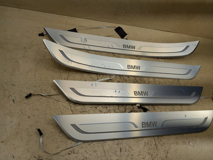 2016-2019 BMW 740Li G12 Scuff Plate Door Sill SET 7369887 OEM