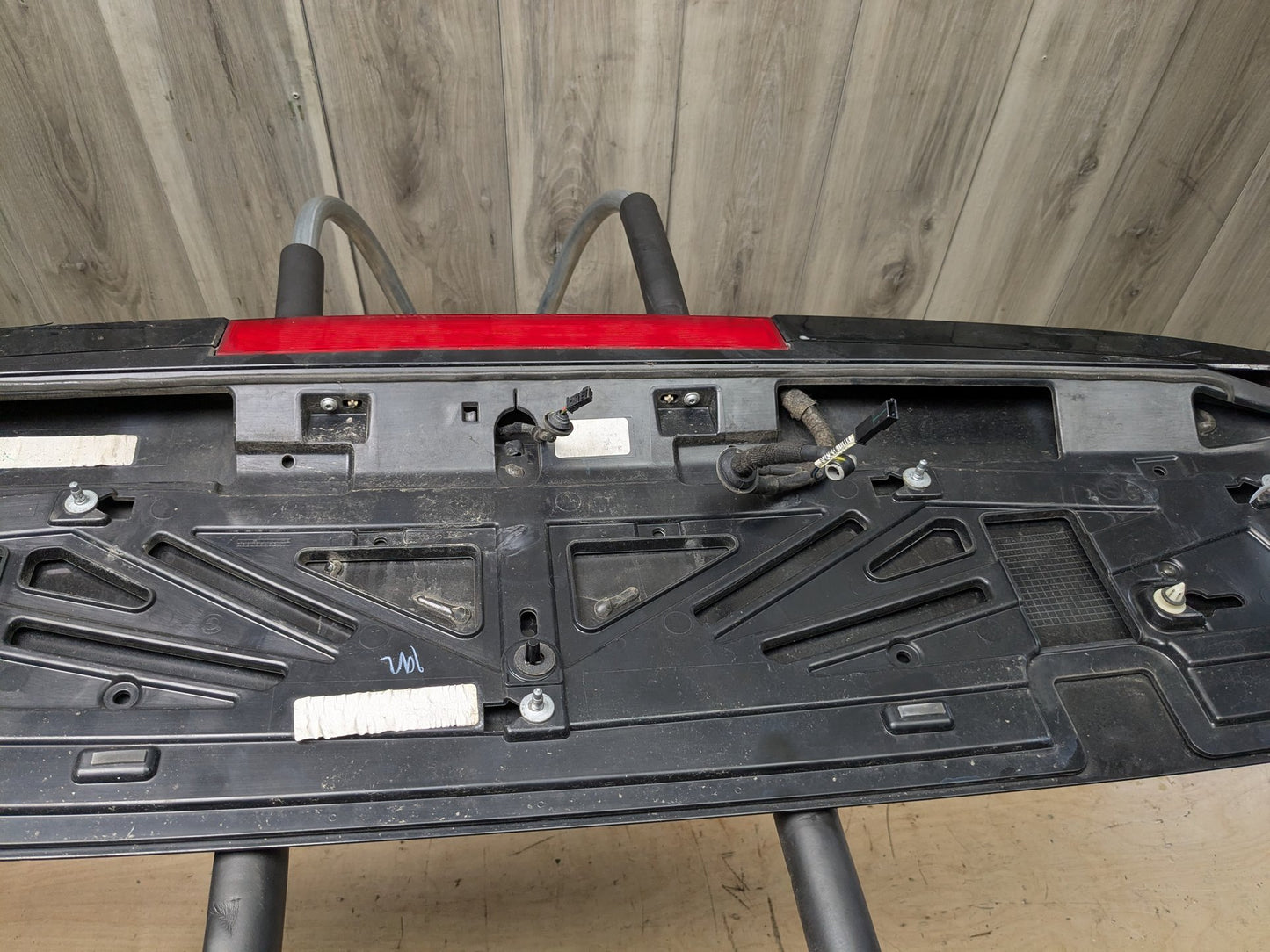 14-18 OEM BMW F15 X5 Rear Door Liftagte Spoiler Wing Molding Brake Light Panel
