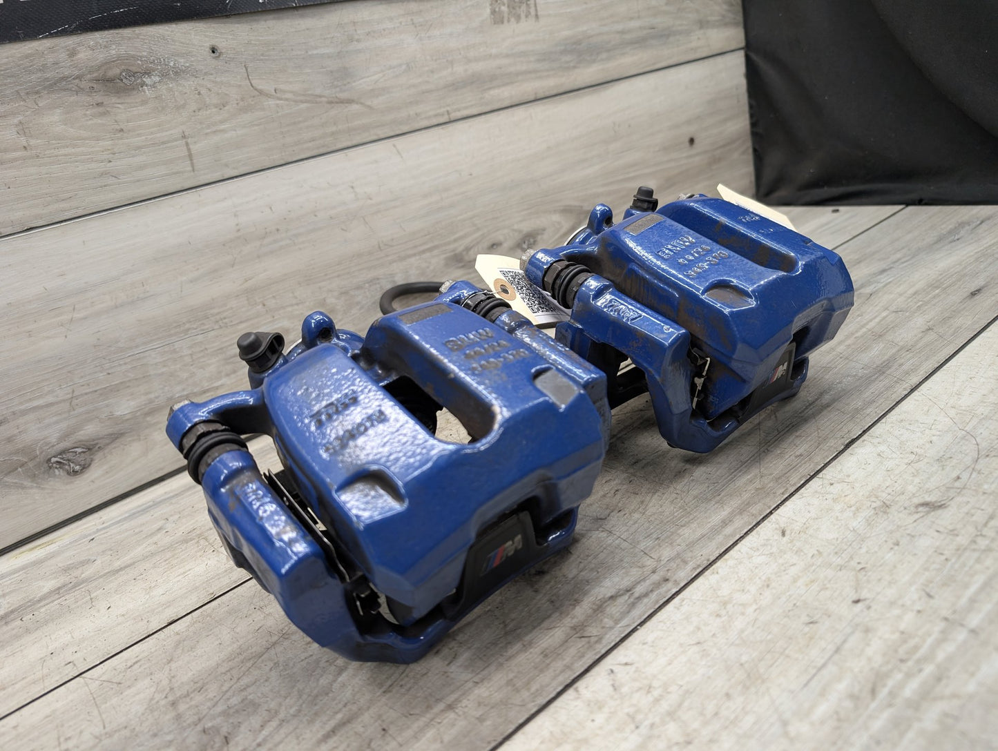 2018-2024 BMW X3 G01 Rear Left Right Brake Caliper SET 34216887409 18-24 OEM BMW G01 G02 X3 X4 30 M40 REAR Left Right Brake Calipers BREMBO Blue