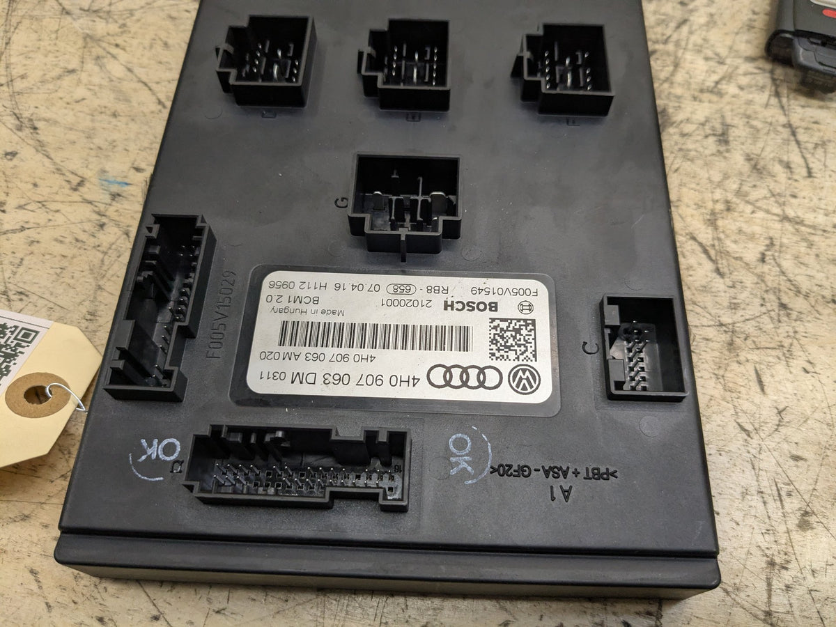 2012-2018 Audi A6 C7 BCM Body Control Module 4H0907063DM OEM