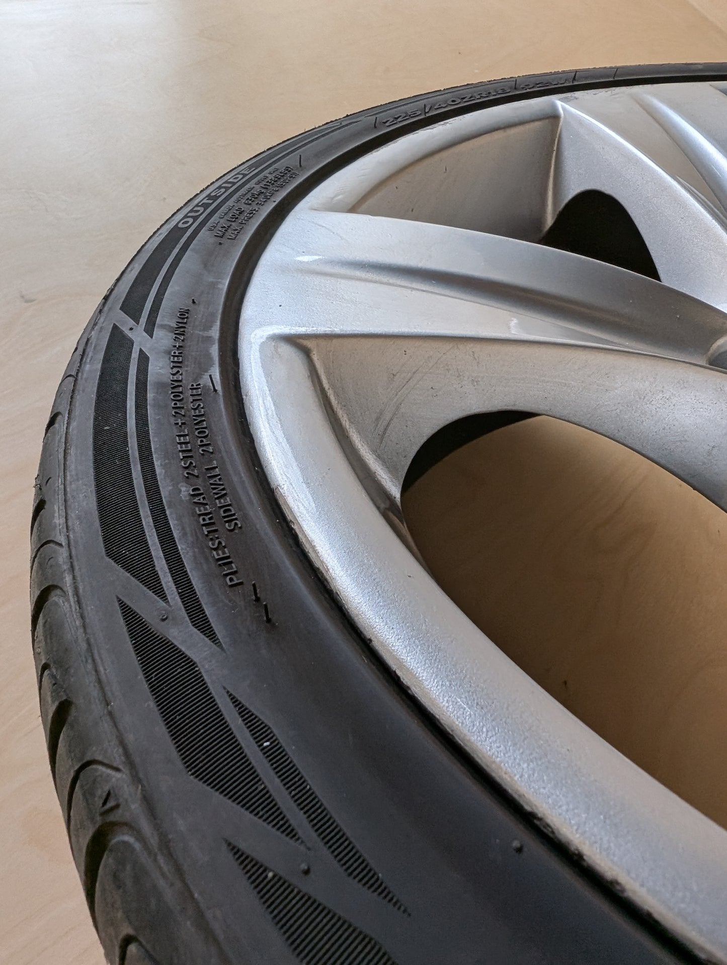06-13 OEM BMW E90 E92 E93 328 335 Wheel Rim 18x8.5" ET:37 Star Spoke Style 189