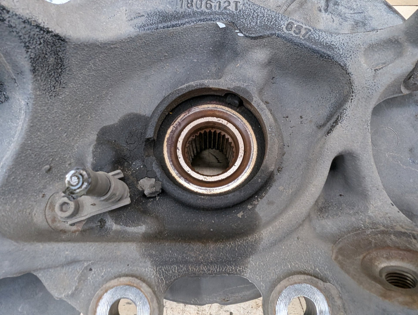 2012-2018 BMW 328i F30 Rear Left Driver Spindle Knuckle w/ Bearing 6792521