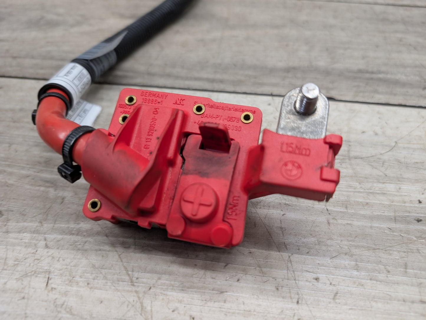 OEM BMW E70 E71 X5 X6 X5M X6M Battery Plus Pole Terminal Positive Red Cable