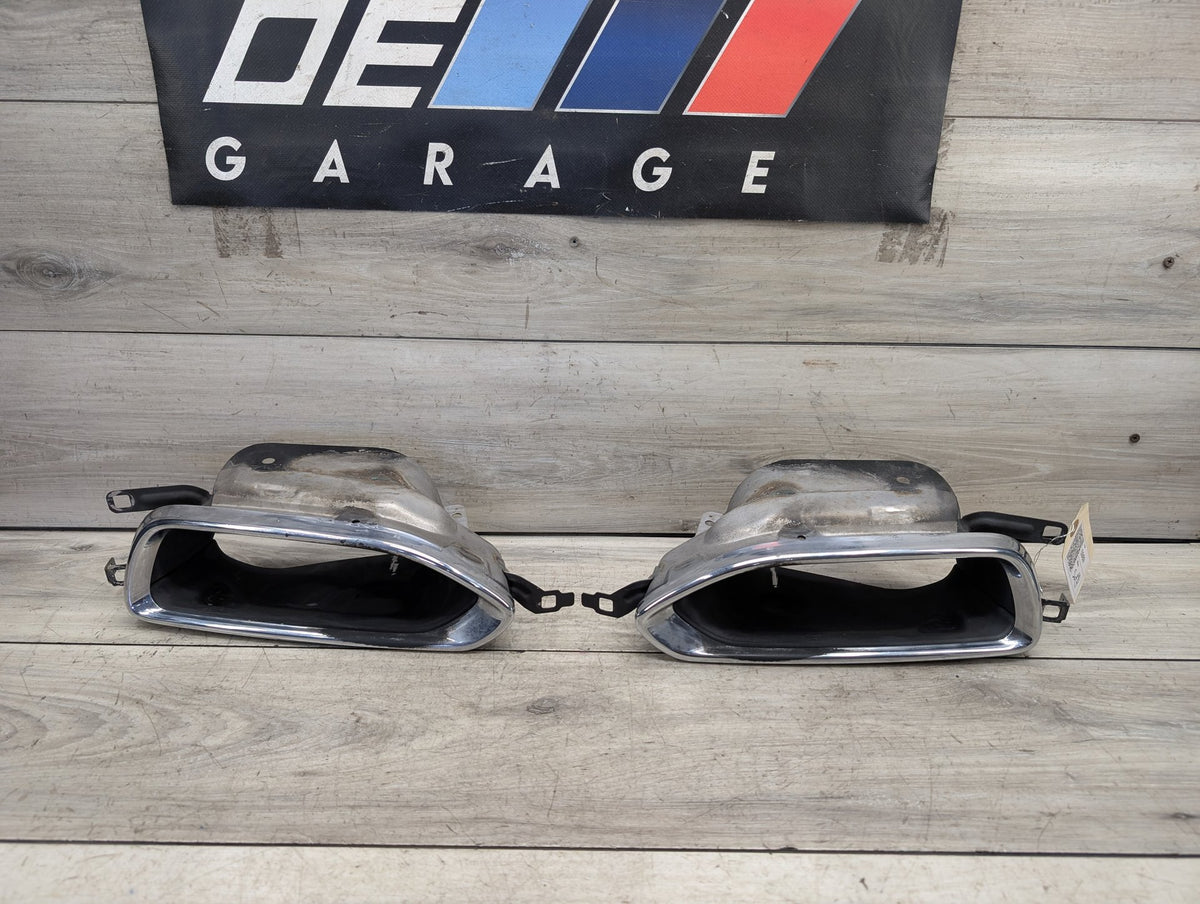 2016-2022 BMW 750Li G12 Rear Left Right Exhaust Muffler Tips SET 7371586 OEM