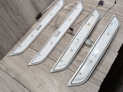 2016-2022 BMW 750i G12 Front Rear Left Right Scuff Plate Door Sill SET 8061043 OEM
