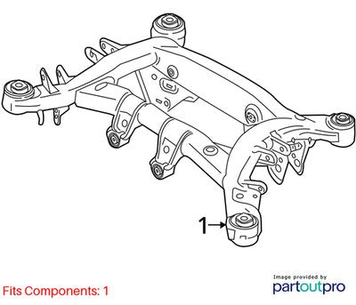 18-24 OEM BMW G01 G02 X3 X4 30i 30iX Rear Suspension Subframe Cradle Crossmember