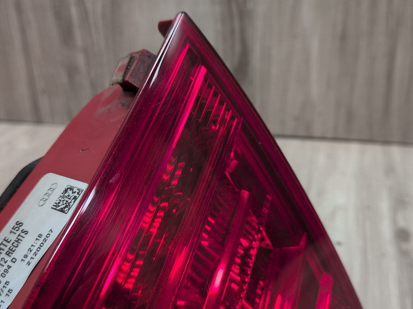 2013 - 2017 Audi S5 8T Rear Left Driver Inner Tail Light 8T0945094 CTUB