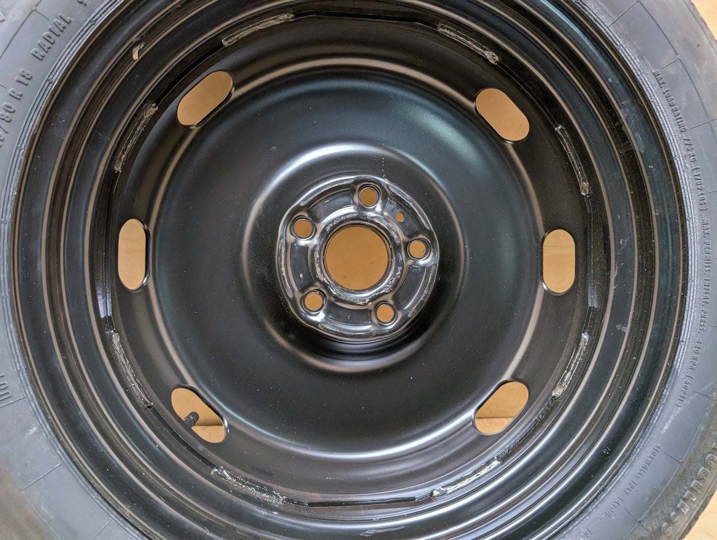 15-18 OEM Audi Q3 18x4 ET27.5 Emergency Spare Wheel Rim Tire PN: 5N0601027E