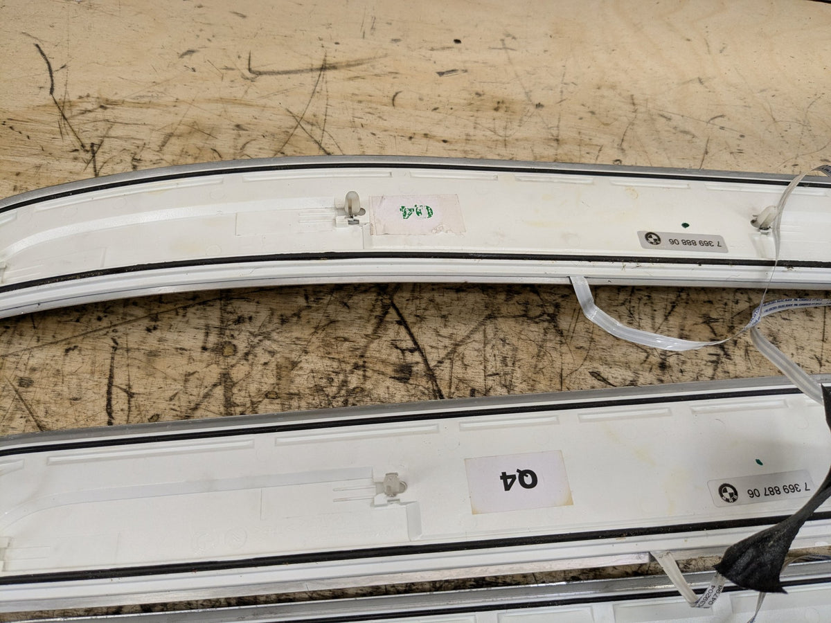 2016-2019 BMW 750i G12 Scuff Plate Door Sill SET 7369888 OEM