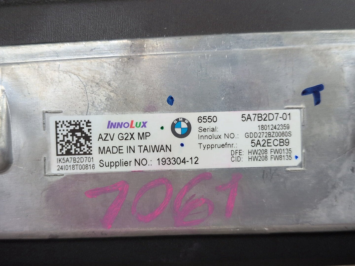 2023-2026 BMW M2 G87 Multi-Function Display 5A7B2D7 22-25 OEM BMW G42 G87M2 Display Screen Instrument Cluster Speedometer MGU 12.3 OEM