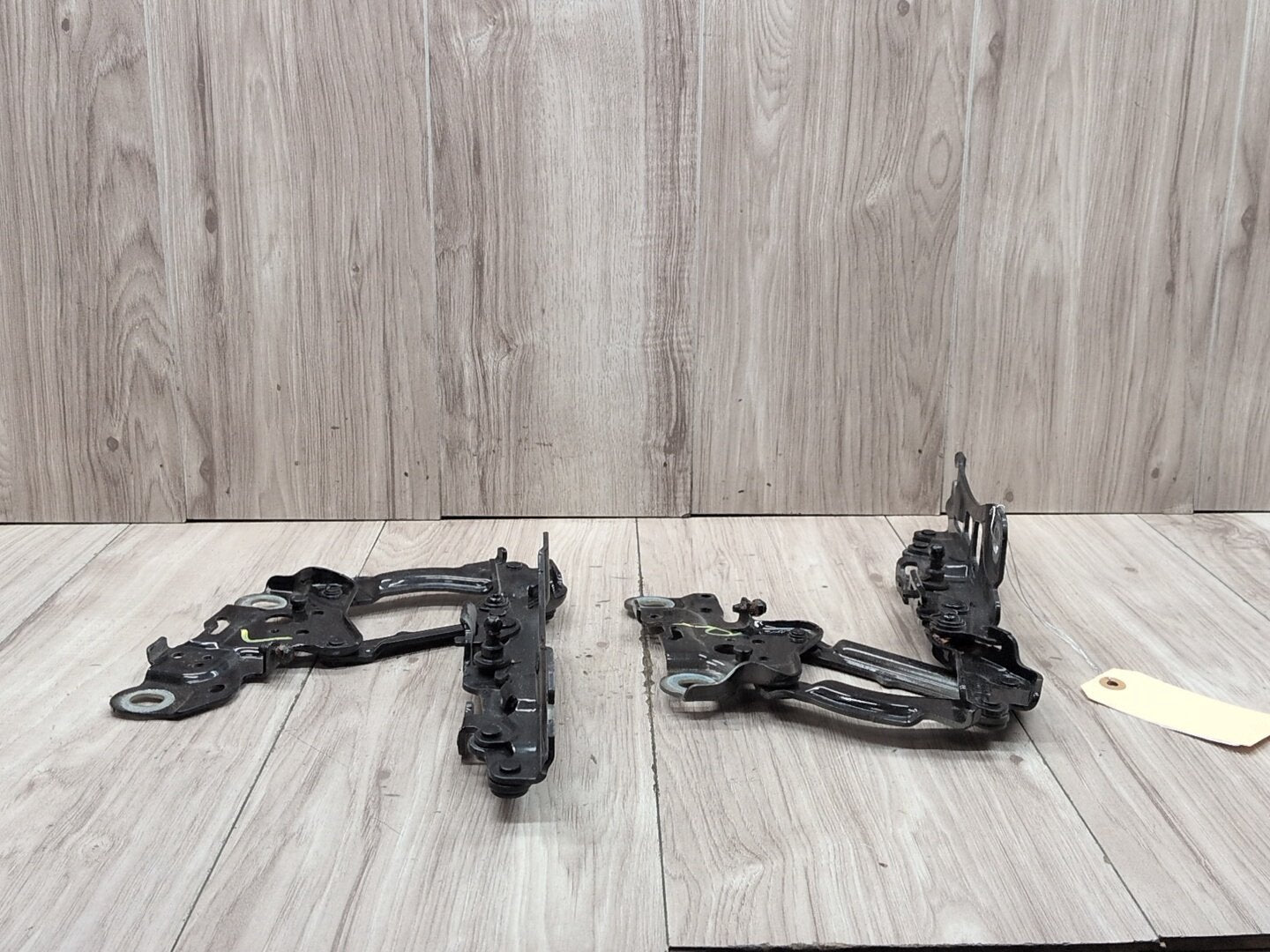 19-24 OEM BMW G20 Front Left Right Bonnet Hood Hinges Black Pair SET