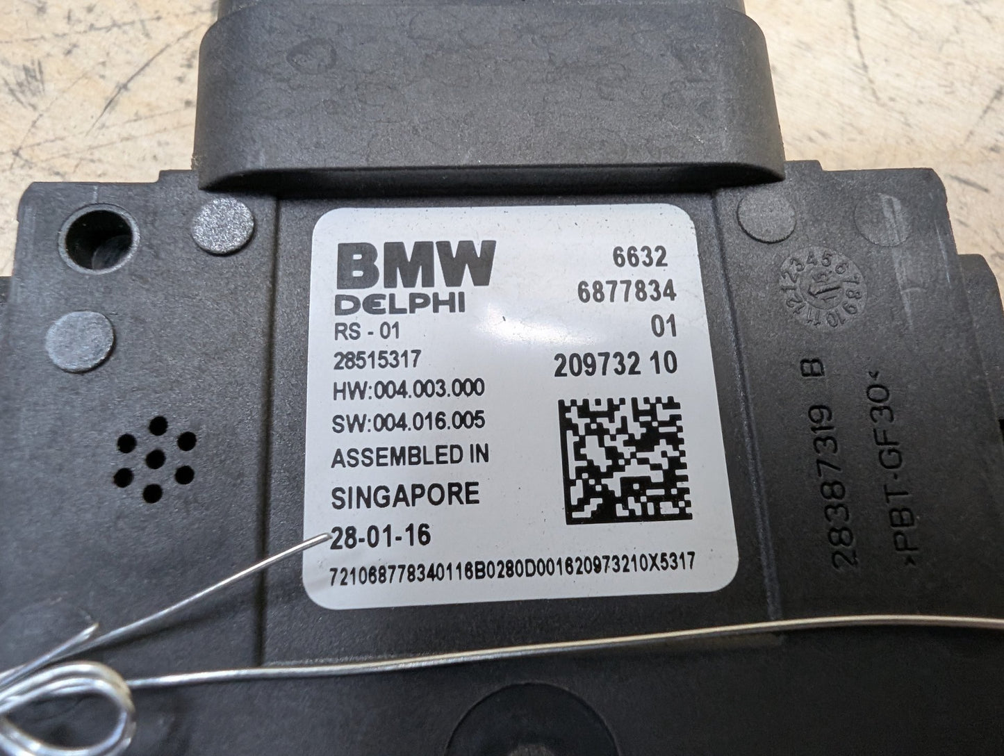 2016-2022 BMW 750i G12 Blind Spot Lane Sensor Radar Module 6877834