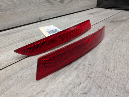 2011 - 2016 BMW 528i F10 Rear Left Right Bumper Reflectors SET 7318555 N20B20O0
