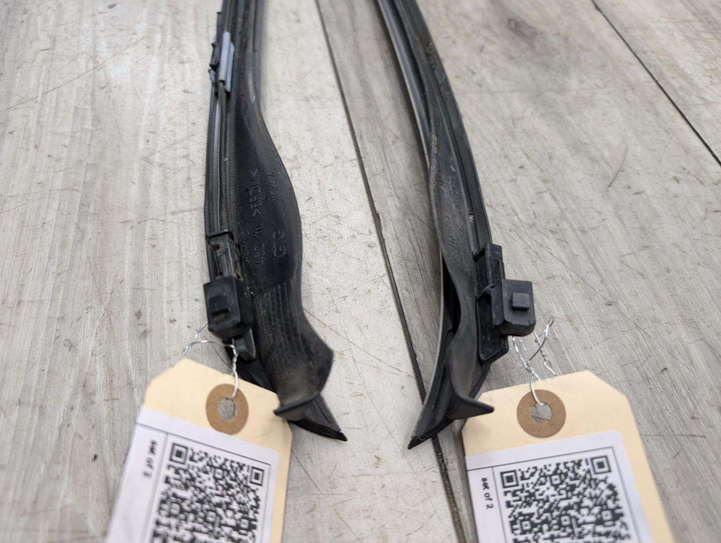 2011 - 2017 BMW X3 F25 Front Left Right Side Windshield Drip Trim Molding SET 7286179 N55B30M0