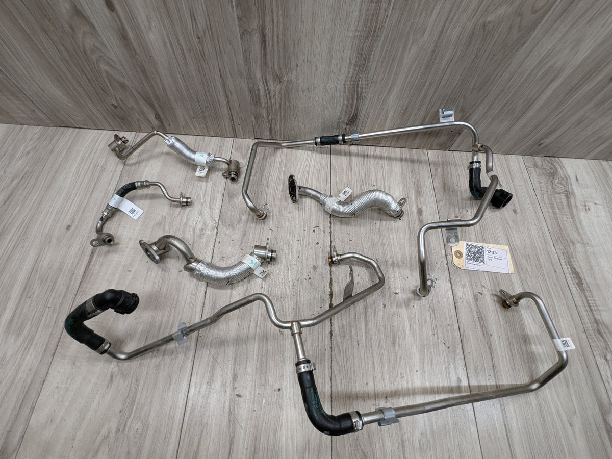 21-26 OEM BMW G80 G82 G83 G87 M3 M4 Turbo Charger Cooling Oil Hose Lines SET