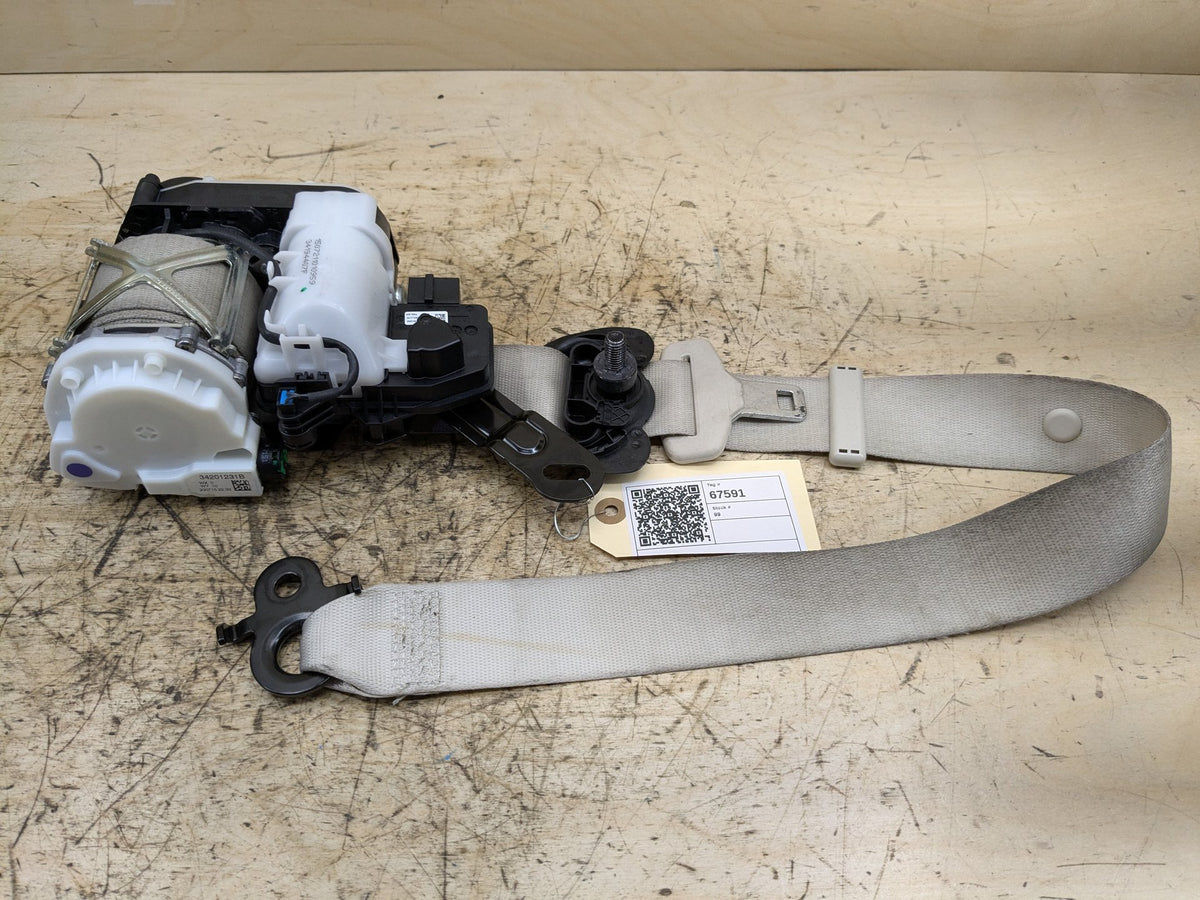 16-22 OEM BMW G11 G12 740 750 M760 Front Left Driver Seat Belt Retractor BEIGE