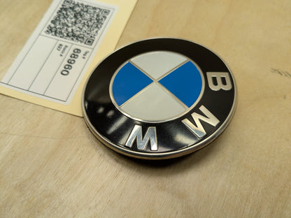 OEM BMW E90 F02 F22 F30 F32 F36 F80 F87 M3 M4 Rear Trunk Lid Round Emblem 74mm