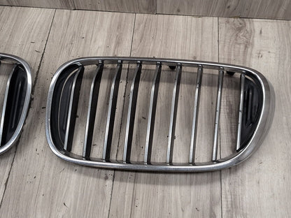 16-19 OEM BMW G11 G12 740 750 Front Left Right Upper Bumper Kidney Grilles SET
