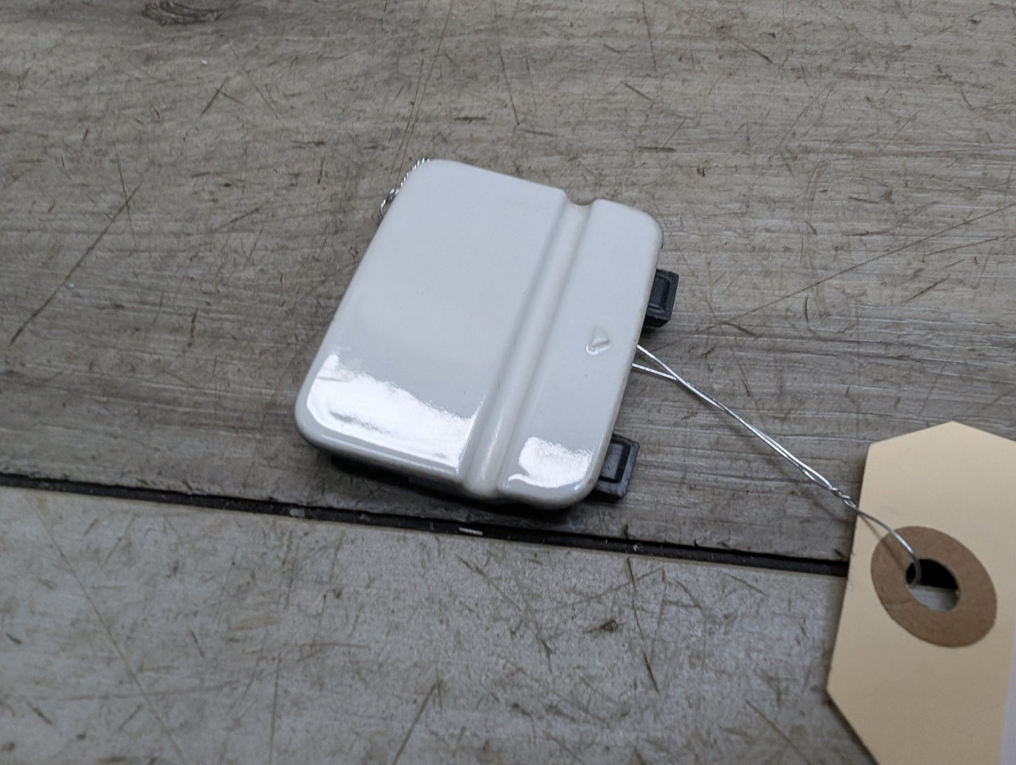 2011 BMW 328i E90 Rear Bumper Tow Hook Insert Cover White 7202671