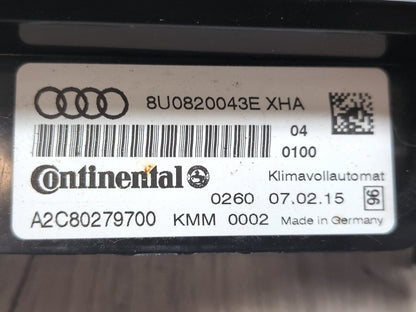 2015-2018 Audi Q3 8U Front AC Heater Climate Control Switch 8U0820043E