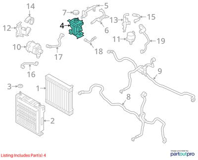 2019-2026 BMW X5 G05 Coolant Expansion Tank Reservoir 8610658 OEM